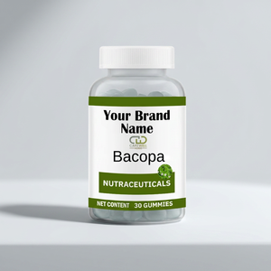 Organic Bacopa Monnieri Gummies 30 Count Private Label OEM ODM Adult Herbal Supplement Bulk Supply Supplement - Product Image 4