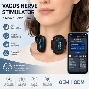 Massaggiatore per il Nervo Vago, Dispositivo Portatile Ricaricabile USB per Relax <span class=keywords><strong>e</strong></span> Equilibrio <span class=keywords><strong>Corpo</strong></span>-<span class=keywords><strong>mente</strong></span> - Product Image 1