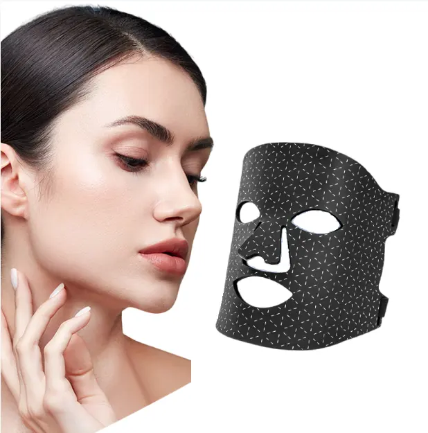 Gezicht Led Masker Rood Infrarood 630nm Siliconen Beste Zachte Huidverzorgingsapparaat Rood Nir Anti-Aging Groothandel Huidbeheer Led Masker Gezichtsbehandeling