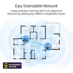Lot de 2 routeurs maillés de jeu Wi-Fi 6 tri-bande 100 % en gros Rog Rapture GT6 AX10000 avec QoS et 4 ports LAN, version américaine - Product Image 3