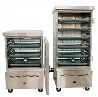 Cuiseur à riz commercial Ruitai 12 plateaux GPL/Gaz naturel avec SUS304/SS201 Série économique et robuste pour écoles/buffets
