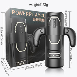 Automatische Saugmaschine für Männer mit 3 Saug-, 6 Stoß- und 9 Vibrationsmodi, Beheizte Kanäle, Masturbationsbecher - Product Image 4