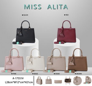 Borsa a Mano Classica Retrò con Chiusura a Cerniera in Morbida Pelle PU, Capacità 3L+, Impermeabile, Borsa a Spalla da Donna di <span class=keywords><strong>Design</strong></span> Miss Alita - Product Image 2