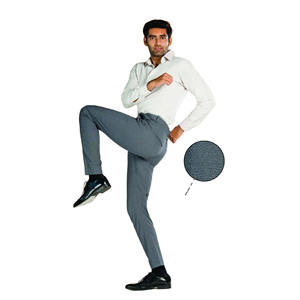 High Quality Mid Cotton <b>Stretch</b> Slim Fit Men's Steel Grey Print Chino <b>Pants</b> Custom Colored Corduroy for Formal Party <b>Cargo</b> Wear - Product Image 5