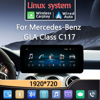 Système Linux 10,25/12,3 pouces pour voiture Mercedes-Benz Classe GLA X156 / C117 / W176, lecteur vidéo de navigation CarPlay, Android Auto