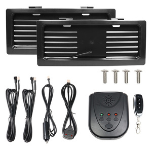 Porta Targa Elettrico Nascosto per Ecuador con Telecomando e Otturatore, Standard USA, Nero - Product Image 6