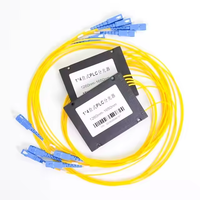 Best 1x4 SC UPC/APC ABS Box PLC Optical Splitter Single Mode Fiber Optic Splitter 1x4 Plc Fiber Optic Splitters
