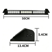 Lampe stroboscopique LED 18W à ventouse pour pare-brise avant et arrière, boîtier en aluminium, lumière d'avertissement pour véhicule, lampe de montage sur pare-brise