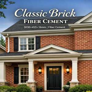 Revêtement vertical en fibrociment à motif brique de 16 mm, certifié ISO9001, pour la rénovation de maisons résidentielles en zone côtière - Product Image 6