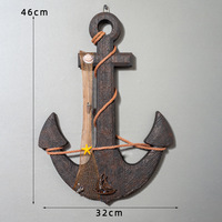 Volant de bateau écologique de style méditerranéen HYA09, volant vintage en MDF, décoration nautique pour la maison, marque Huaqi