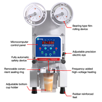 Machine de mise sous vide électrique pour cartons de boissons chaudes/froides, en bois, économe en énergie, facile à utiliser, conçue pour les salons de thé à bulles