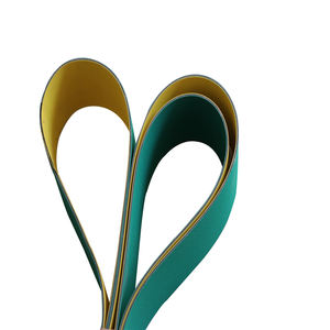Aanpasbare Hoge Snelheid Platte Nylon Sandwichriemen Groene En Gele Transmissiebanden Nylon Platte Riemen - Product Image 6