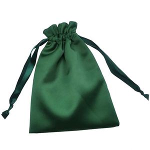 Bolsas de Embalaje Pequeñas de Satén Rosa con Cordón, Bolsas Personalizadas de Almacenamiento para Pelucas de Satén con Logotipo, Bolsas de Regalo Personalizadas - Product Image 4