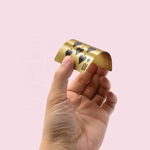 Jeu de cartes à jouer personnalisées en or et argent, taille poker, en plastique, jeu de cartes magiques - Product Image 2