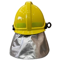 Casque de pompier 2026 avec écharpe en aramide aluminisé et visière à bande réfléchissante transparente/plaquée en option pour la lutte contre les incendies