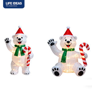 Decoración Navideña Inflable de Santa Claus de Estilo Moderno Personalizable PLAYMAX, 8 pies, Poliéster, Impermeable, para Exteriores, Jardín, Hogar, Bolsas - Product Image 1