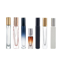 Vente en gros de flacons vaporisateurs de parfum miniatures carrés de 15 ml, flacons en verre avec pompe pulvérisatrice, impression sérigraphique, diffuseur de parfum Guanyang