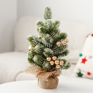 Новогодняя мини-елка SHUANGYUAN нового дизайна, настольная, с шарами, искусственная - Product Image 5