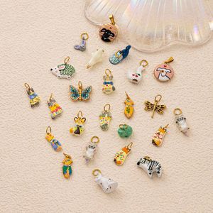YIMEIL y Lindos Accesorios Decorativos Pintados <span class=keywords><strong>de</strong></span> Animales del Bosque, Mariposas, Libélulas, Gatos, Cachorros, Zorros y Gatos - Product Image 4