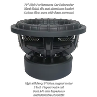 Cono de fibra de carbono Premium Subwoofers de coche de 10 pulgadas Fábrica Profesional OEM RMS1500W Altavoz de audio para automóvil Max3000W Woofer