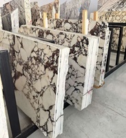 Dalles de marbre blanc naturel Calacatta Viola Green pour revêtement mural et revêtement de sol