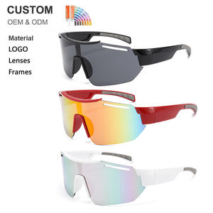 <span class=keywords><strong>Gafas</strong></span> <span class=keywords><strong>de</strong></span> Sol Personalizadas con Protección UV 400, Lentes Extra Grandes, <span class=keywords><strong>Gafas</strong></span> <span class=keywords><strong>de</strong></span> Ciclismo para Hombre y Mujer, Marco Blanco <span class=keywords><strong>de</strong></span> PC, <span class=keywords><strong>Gafas</strong></span> Deportivas para Ciclismo - Product Image 1