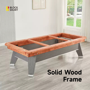 Nhà Máy Bán Hàng Trực Tiếp Chín Bóng Hồ Bơi Bảng 8ft 9ft Slate Với Tự Động Bóng Trở Lại Hệ Thống Gỗ Chân Da Túi - Product Image 3