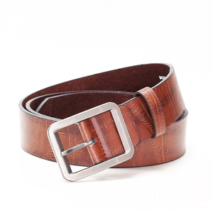 Fábrica Por Atacado Mens Fivelas Reversíveis Pin Girando Fivela Pin PU Jens Ledar Cinto Negócios Lazer Pin Buckle <span class=keywords><strong>Belt</strong></span> - Product Image 4