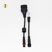 Câble d'alimentation en cuivre 9005/9012/H10/9006 vers prise d'aviation mâle/femelle étanche, indice de protection IP65, 3A 120V