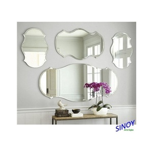 Modern Frameless Beveled Edge Bathroom Mirror 1-6mm Thickness Bedroom <b>Wall</b> Decor Variety Including Oval Arch Circle Hexagon Flat - Product Image 5