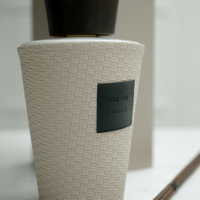 Diffuseur de parfum à bâtonnets texturés Aikun, longue durée, 1000 ml, avec logo autocollant et boîte crème, pour boutiques de cadeaux, parfum personnalisé, faible MOQ