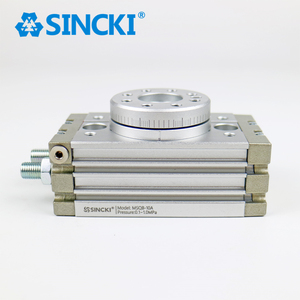 SINCKI MSQB Series Solid Pneumatic Rotary Table <strong>Actuator</strong> 0/180 Degrees Swing Air Rotary Cylinder For Machinery Application - Product Image 4