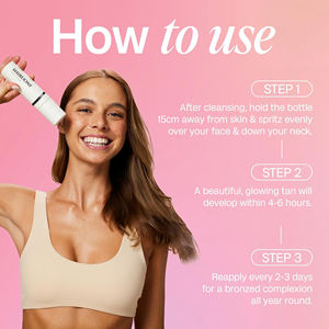 <span class=keywords><strong>Spray</strong></span> brume autobronzante bio pour le visage, marque privée, pour un teint plus foncé naturel, raffermissant et resserrant les pores - Product Image 5