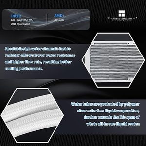 ชุดระบายความร้อนด้วยน้ำ Thermalright Aqua Elite 360 White <span class=keywords><strong>V3</strong></span> รุ่นใหม่ สำหรับ CPU AMD และ Intel - Product Image 3