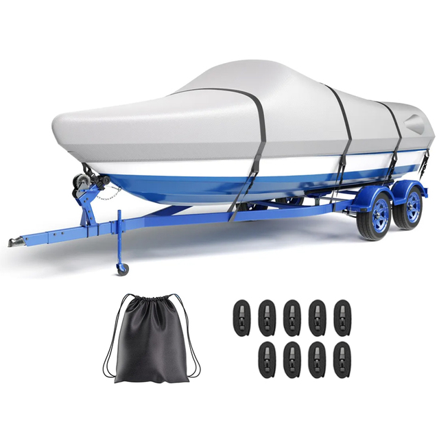 GUARD Customized 600D Thickened Oxford Cloth Boat/Yacht Cover Waterproof Sunscreen Coating 20'-24' Length 90"-120" Width