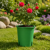 Grand pot de fleurs en plastique PP pour intérieur/extérieur, avec trou de drainage, léger, durable, capacité de 0,5 à 17 L, design moderne pour utilisation au sol