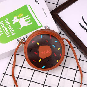 Мультяшная сумка для девочек, Детский кошелек, маленький кошелек для монет, коробка, сумка, симпатичный пончик, сумка через плечо для маленьких девочек - Product Image 3