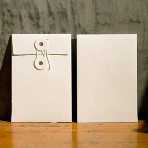 Fabrication sur mesure de sacs de classement en papier kraft avec logo personnalisé, fermeture à cordon, enveloppe de stock pour cartes postales, portefeuilles pour envois postaux - Product Image 4