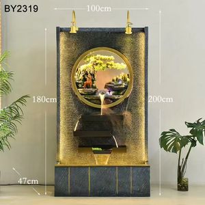 Grande ed Elegante <span class=keywords><strong>Fontana</strong></span> a Parete d'Acqua in Resina Ornamento da Giardino per Esterni per Cortile e Terrazze in Stile Artificiale - Product Image 4