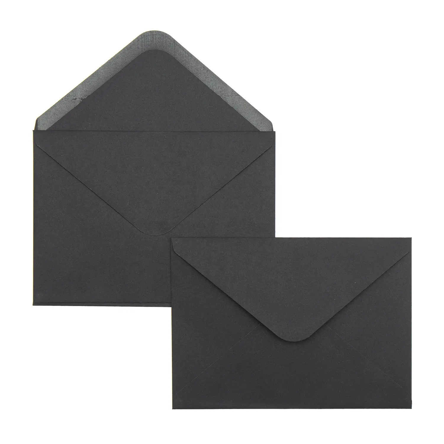 Tükürük tutkal ile siyah kağıt zarflar kendinden yapışkanlı üçgen tebrik kartı Kraft kağıt batı tarzı küçük zarf ambalaj