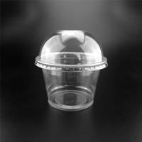 Emballage Écologique Gobelets en PET à Paroi Simple Jetables Transparents pour Crème Glacée et Café 11oz 330ml pour Animaux de Compagnie