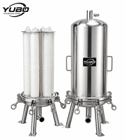Sistema de Filtro Microporoso de Doble Etapa de Acero Inoxidable para Purificación de Líquidos Farmacéuticos, Químicos, Alimentarios e Industriales