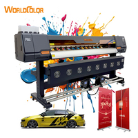Imprimante grand format 1,8 m pour usine, avec têtes I3200 XP600, pour impression jet d'encre sur autocollants et bâches