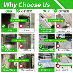 Casa Contenedor Expandible de Lujo de 20 y 40 pies, Aislada e Ignífuga, con Sistema Solar Fuera de la Red, Prefabricada, Móvil, Modular y Sostenible - Product Image 4