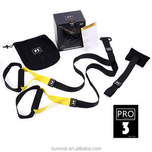 Entraîneur de fronde de Suspension de couleur bleue avec sangles d'entraînement de Fitness de corps portables professionnels personnalisés réglables - Product Image 6