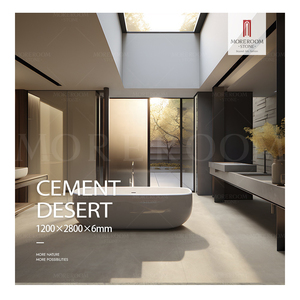 Dalles de porcelaine mince Foshan Firebrick 1200x2800mm, grande taille, couleur unie, en pierre frittée pour sol et mur intérieurs - Product Image 1