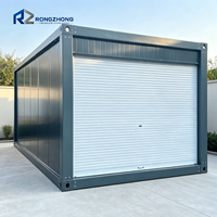 Bâtiment temporaire pour garage et remise avec porte à enroulement antivol