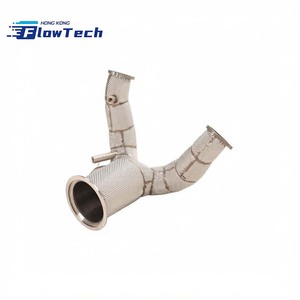 Tubo de Escape de Acero Inoxidable para Porsche Cayenne Q7 Q8 3.0T V6, Tubo de Escape Turbo de Alto Flujo - Product Image 4