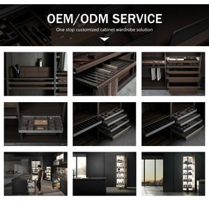 تخصيص المنزل بالكامل وقفة واحدة جعل أثاث غرف النوم تصميم جديد خشبي خزانة ملابس متأرجحة - Product Image 5