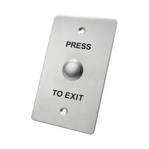 स्टेनलेस स्टील दरवाजा रिहाई पुश बटन बाहर निकलें करने के लिए पुश बटन 12V दरवाजा बाहर निकलें बटन